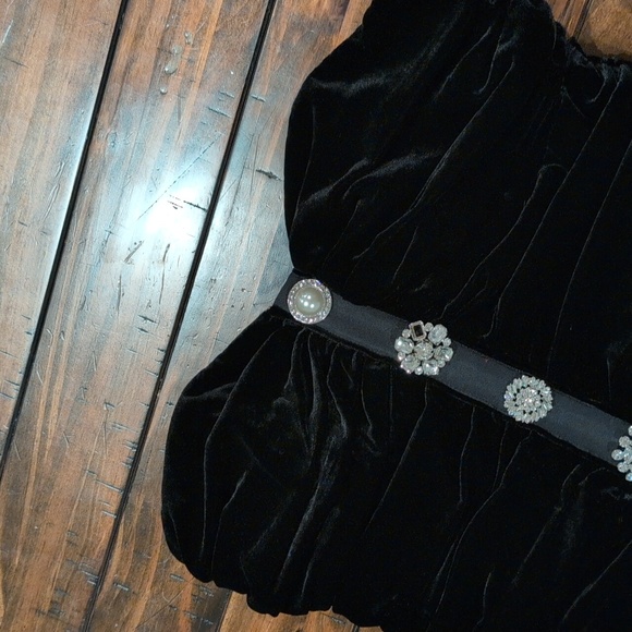 Veronica Beard Palo Velvet Jewel Strapless Mini Dress * Altered Length* - Picture 4 of 12